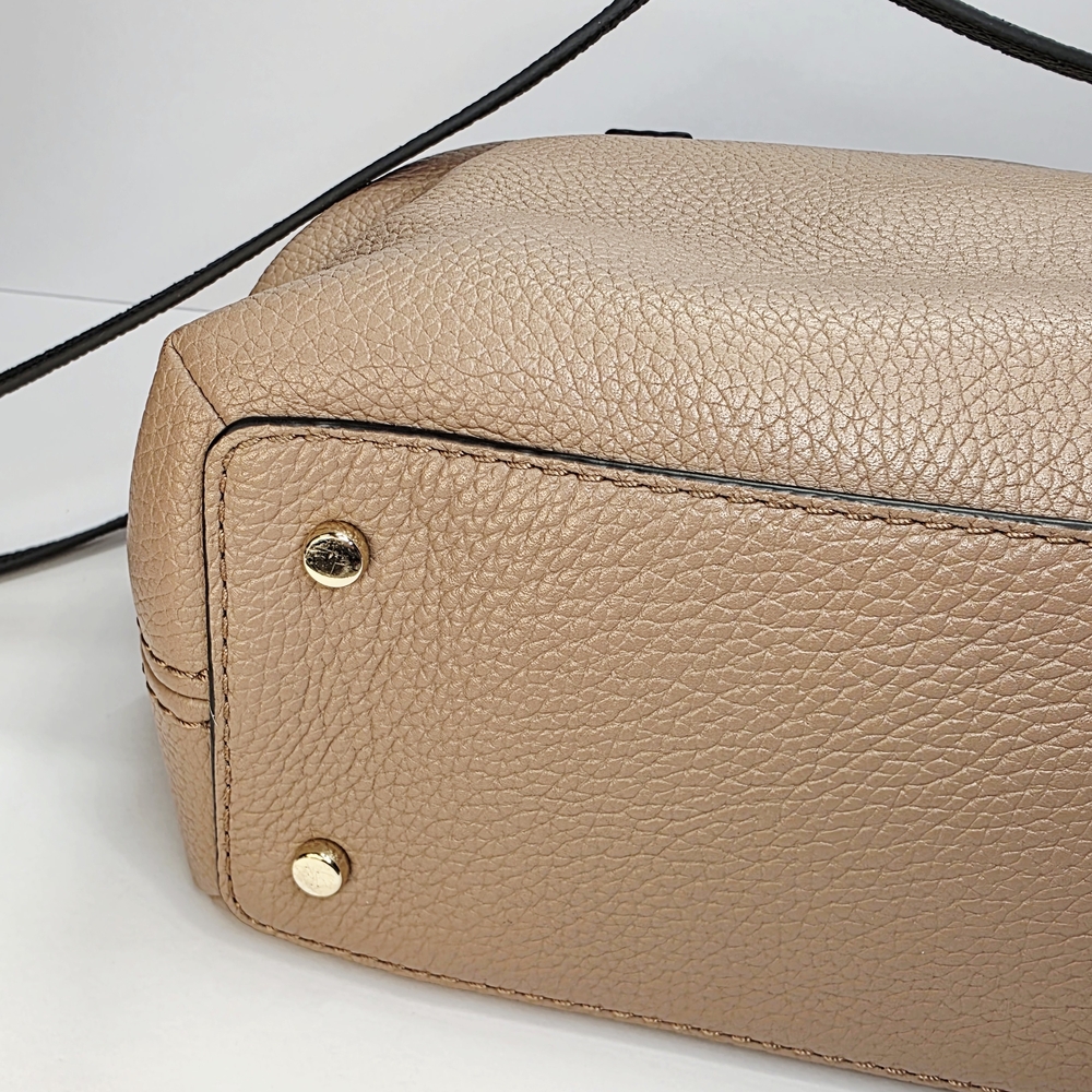 Kate Spade Black & Toasty Pebbled Leather Jackson Street Octavia Crossbody - Picture 9 of 15